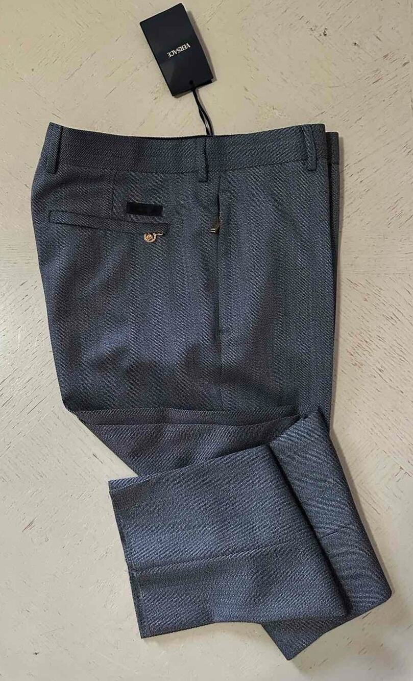 Versace Men's Gray Wool Pants 36 US (52 Euro) Made in Italy 1017645 NWT $1350